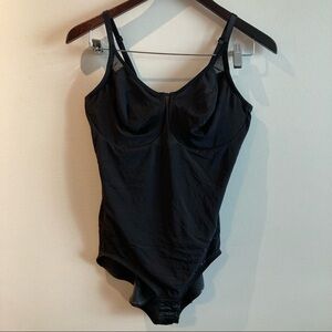 MIRACLESUIT 38D Underwire Sexy Sheer Shapewear Bodybriefer Bodysuit